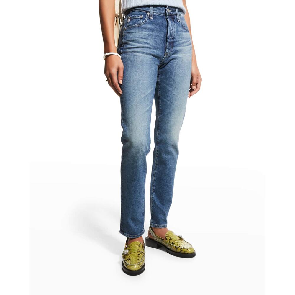 Ag Jeans 'Alexxis' Blue Vintage High-Rise Slim Straight Denim Jeans Size 27